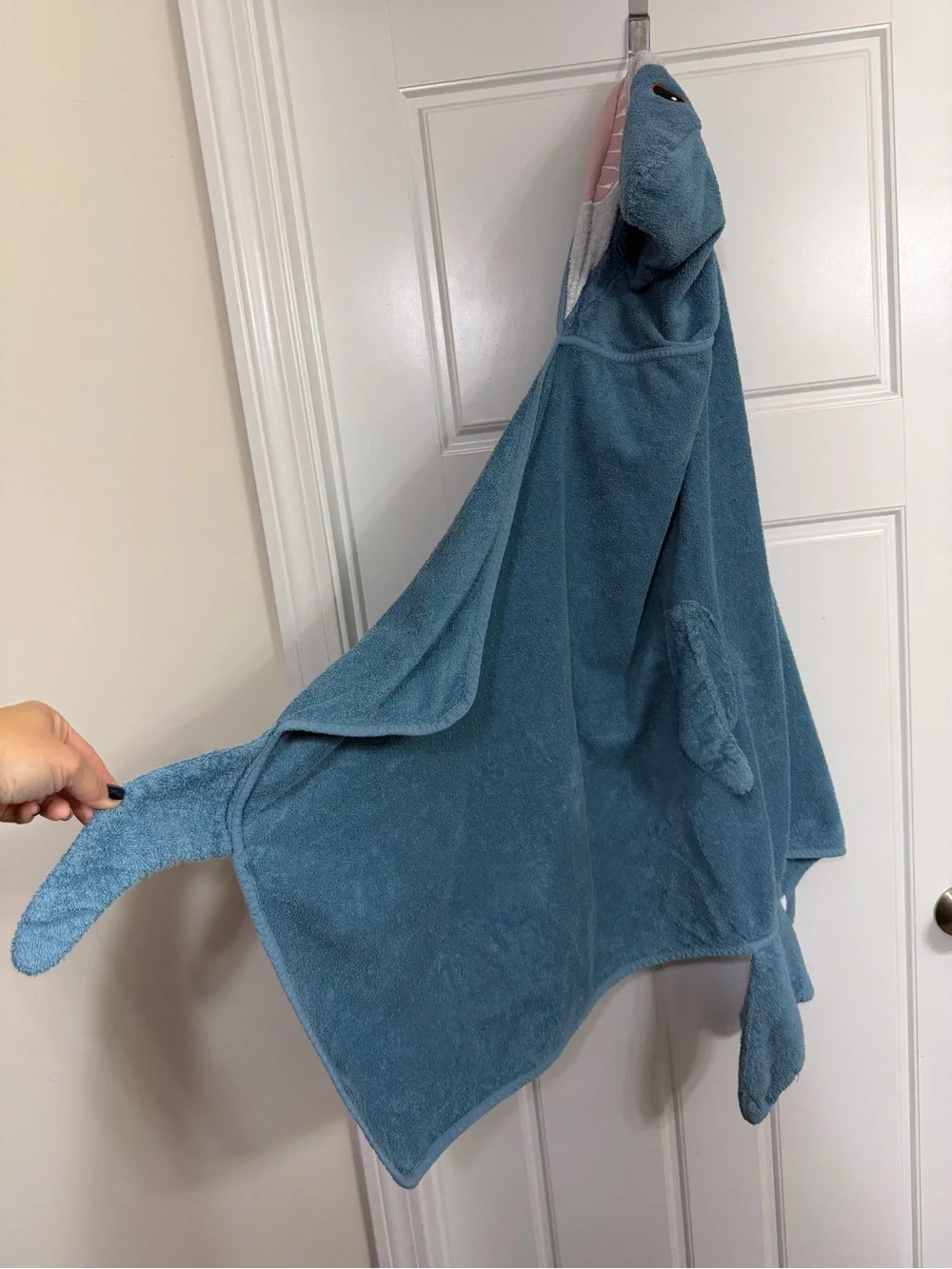 IKEA Kids Shark Hooded towel- Blue